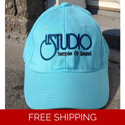 Le Studio Baseball Hat Teal B & B Front Logo TOS